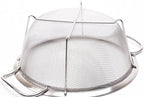 Stainless Steel Mesh Colander Strainer Basket, 3 Quart Fine Mesh Net Colander with Heavy Duty Handles & Wide Rim & Resting Feet for Strain, Drain, Rinse, Fry, Steam or Cook Vegetables & Pasta