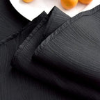 maxmill Jacquard Round Table Cloth Swirl Pattern Waterproof Antiwrinkle Heavy Weight Soft Tablecloths for Circular Table Cover and Kitchen Dinning Tabletop Decoration Round 70 Inch Black