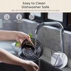 Meat Grinder Electric, 2.2L Stainless Steel Food Processor and Chopper with 4 Sharp Blades, 350W, 2 Speed Modes, for Meat, Baby Food, Vegetables, Fruits, Nuts,8 Cups, Black