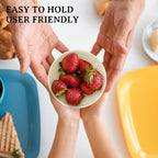 Beige Wheat Straw Bowls, 10 OZ Snack Bowl Set of 8, Unbreakable Ice Cream Bowl Set, Alternative Plastic Bowls Reusable, Microwave Safe Small Appetizer Bowl for Dessert, Snack (Beige)