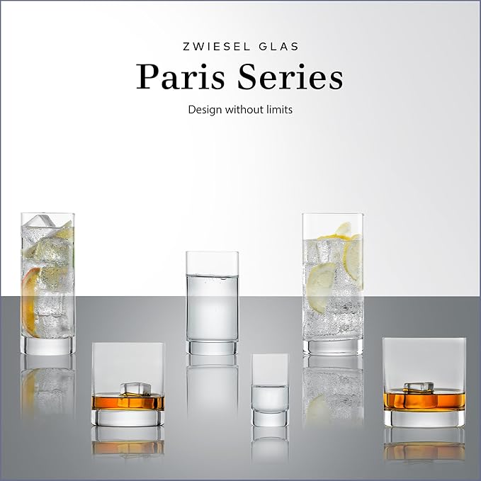 ZWIESEL GLAS Paris Whiskey Glass 10.5 Ounce (Set of 6), Tumbler for Whiskey, Dishwasher-Safe Tritan Crystal Glasses, Made in Germany