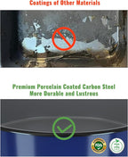 Baking Pans Set Round Roasting Dish 4-Pack 9/10/12/14 Inch Enamel Non Stick Large Bakeware for Cake Bread Pie Pizza Turkey Steak, Non-Toxic Oven Dishwasher Safe Christmas Cookware