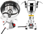High Speed 150g Electric Grain Mill Grinder Powder Machine Spice Herb Grinder 850W 70-300 Mesh 28000RPM Stainless Steel Commercial Grade for Kitchen Herb Spice Pepper Coffee (150g)