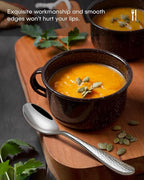 Hammered Silverware Set, Ollex 40-Piece Flatware Set for 8 Mirror Finish Stainless Steel Eating Utensils Sets Include Forks Spoons and Knives Tableware Kitchen Cutlery Sets, Dishwasher Safe