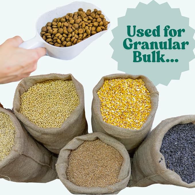 2 Cup LONG Handle (1 Pint | 16 Oz. | 500 mL) Scoop for Measuring Coffee, Pet Food, Grains, Protein, Spices and Other Dry Goods (Pack of 10)