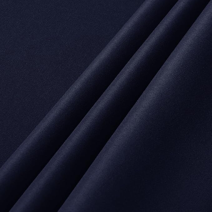 sancua 2 Pack Navy Tablecloth 60 x 84 Inch, Rectangle 4 Feet Table Cloth - Stain and Wrinkle Resistant Washable Polyester Table Cover for Dining Tables, Buffet Parties and Camping