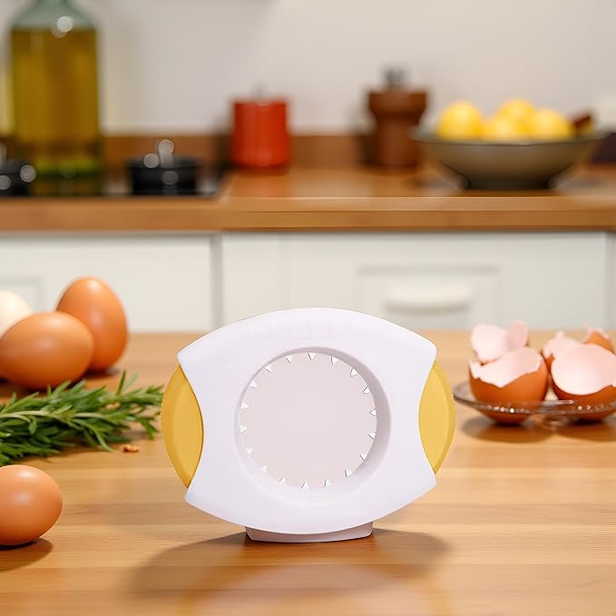 Yellow Egg Shell Opener, Egg Topper Cutter, Egg Cracker Separator for Quickly Cutting Off The Tops of Eggs, Kitchen Utensils and Gadgets