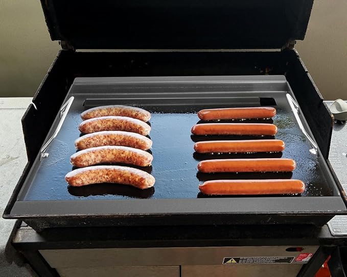 Full Size Griddle for Weber Old Spirit 200 Series Grills, Flat Top Griddle for Spirit E/S 200 & 210 Side Control Panel, Spirit 500, Genesis Silver A Gas Grills, Replace for 7521 7522 7523 65904 65905