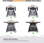 Stanbroil Cooking Griddle Insert for Weber Q300/Q3000 Series Grills, Nonstick Full Size Griddle Plate for Weber Q3000 Q3100 Q3200 Q300 Q320 Grills
