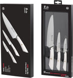 Cangshan ELBERT Series German Steel Forged Starter Knife Sets (White, 3-Piece)