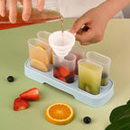 WMKGG Popsicles Molds Set, 6 PCS Ice Pop Mold,Homemade Ice Cream Mould with Sticks, Popsicle Maker(Blue)