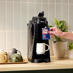 Flavia Aroma Brewer Bundle with 84 Freshpacks and 1 Merchandiser - Coffee Machine, Makes Coffee, Lattes, Tea, and other Hot or Iced Beverages with Single-Serve Freshpacks, Multiple Brew Sizes, Black