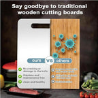 Stainless Steel Cutting Board, 3 PCS Cutting Boards for Kitchen, 304 Stainless Non Stick Chopping Cutting Board for Meat Fruit & Vegetable (15 x 11, 13x 9, 10 x 6 in)