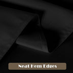 sancua 6 Pack Black Tablecloth 60 x 84 Inch, Rectangle Table Cloth for 4ft Tables - Stain and Wrinkle Resistant Washable Polyester Table Cover for Dining Wedding Banquet Party Buffet Restaurant