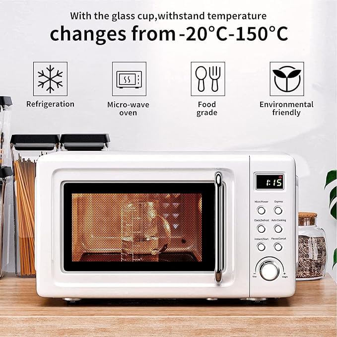 500ML Glass Measuring Cup With Handle, High Borosilicate Glass Three Scales V-Shaped Spout Clear Measuring Cup (OZ, Cup, ML/CC) Easy To Read Kitchen Tools