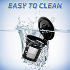 Reusable Coffee Pods for Ninja CPF301 Coffee Maker, 3 Pack Reusable K Cups Pods and 2 Pack Reusable Filters not for Ninja CFP101 & Ninja PB051