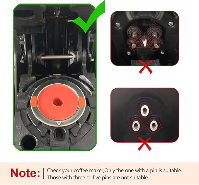 Reusable K Cups For Keurig Reusable Coffee Pods Compatible with 1.0 and 2.0 Keurig Single Cup Coffee Maker Stainless Steel K Cup,Non-BPA(1 pack)