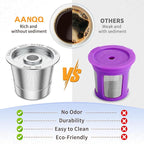 AANQQ Reusable K Cup Coffee Pods for Keurig 1.0: Stainless Steel Refillable K Cup - Reusable Coffee Filter for Keurig 1.0 Coffee Maker, Permanent, Eco-Friendly, BPA-Free