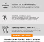 BRA COOKWARE Efficient Pro 6 Piece Cookware Set | Cast Aluminum Kitchenware Set | 1 Pots, 2 Frying Pans, 1 Saucepan, 2 Lids | Non-Stick | All Stovetops Compatible | PFOA Free