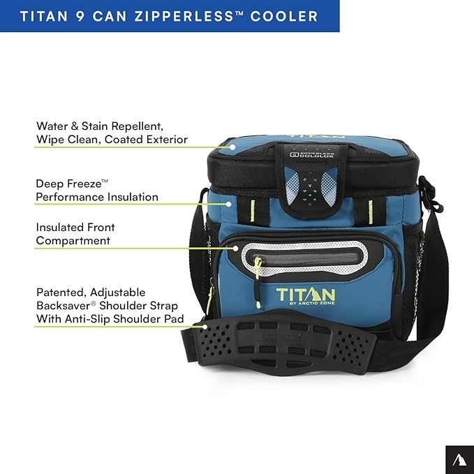 Titan by Arctic Zone 30 Can Zipperless Soft Cooler with HardBody Liner