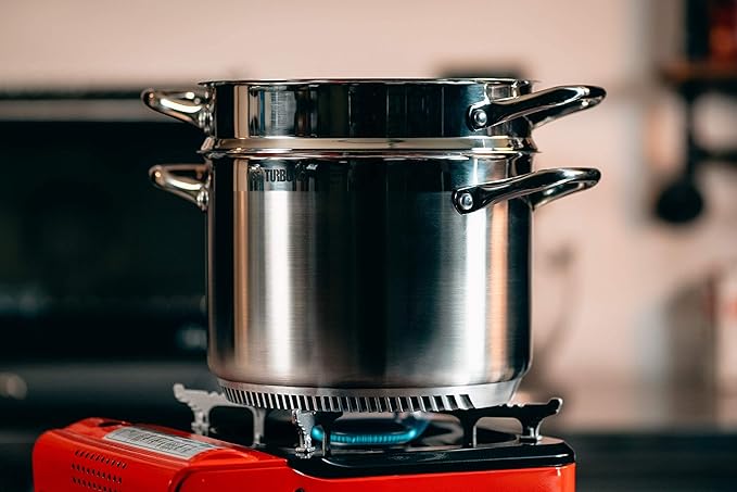 FreshAir Stainless Steel 8Qt Turbo Steamer/Pasta Cooker