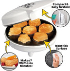 Sea Creature Mini Waffle Maker- Create 7 Different Ocean Animal Shapes in Minutes, Breakfast Fun Cool for Kids & Adults w/Novelty Aquatic Pancakes - Electric Non-Stick Waffler Iron, Holiday Gift