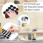 KALINCO Rotating Spice Rack Organizer, Revolving Spice Rack for Cabinet, Stainless Steel Spice Organizer with Jars(20-Jar)