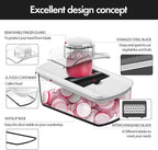 Cambom Mandoline Slicer Vegetable Slicer With 2 L Container for Potatoes, Tomatoes, Cucumbers, Carrots With 10 Blades White