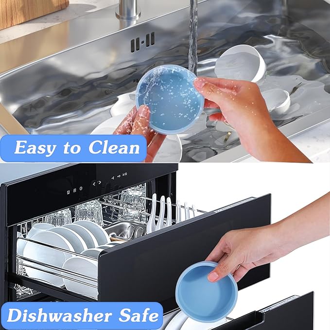 3Pcs ZHYEEDAA Air Fryer Egg Mold, Silicone Egg Molds, Individual Egg Bite Maker Reusable Egg Molds, Microwave Egg Cooker, BPA Free, Dishwasher Safe
