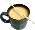 10,000 Count | KingSeal Bamboo Coffee Stirrers, Stir Sticks, 5.5 inches, Square End, 100% Renewable and Biodegradable - 10 Boxes x 1000 Stirrers