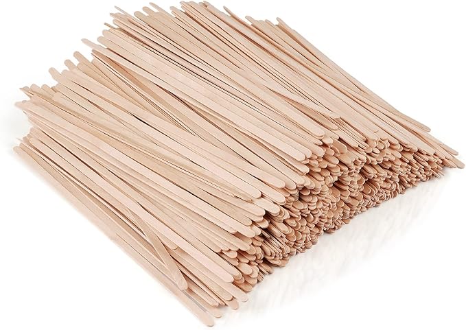 700 Pcs Natural Wooden Coffee Stirrers, 7.5" Disposable Stir Sticks, Ideal for Coffee Bars and Parties, Smooth Splinter-Free Birch wood Stirrer for Tea and Beverages (7.5")