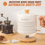 Ceramic Electric Kettle 1 Quarts, Hot Water Boiler Electric Kettles, Tea Pot with LED Light, Boil Dry Protection, Short Spout 1000W Fast Boil, Automatic Shut-off