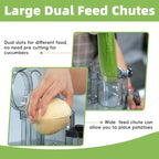 14-Cup Lemon Slicer Food-Processor - Large Feed Chute, 13 Speeds & Pulse, 3 Programs，Cheese Shredding, Cutting Fries, Meat Chopping, Shredding and Slicing, Mixing and Doughing, for Home Use