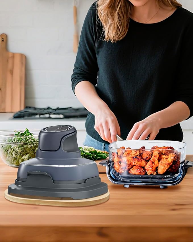 Bamboo Trivet for Ninja Crispi Air Fryer - Heat Resistant Mat Ninja Crispi Accessories,Non-Slip Kitchen Counter Protector,10.62"x10.62"x0.39"