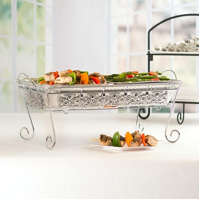 Aluminum Pans Half Size, 9X13, Extra Heavy Duty Disposable Foil Pans For Baking (10 Pack) Roasting & Chafing, Deep Tin Foil Bakeware, Steam Table Tray, Cookware, Food Prepping, Cake & Oven Pan