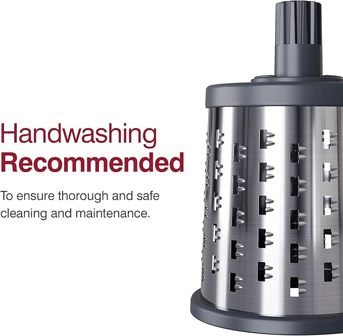 Zyliss E900059 Universal Drum Grater, Stainless Steel, Grating Apples, Cereals, Granola, for Use with Zyliss Rotary Cheese Grater, 5 Year Guarantee