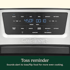 Cuisinart Air Fryer, 9-Quart Basket Large Fryer with 6 Cooking Functions to Air Fry, Roast, Bake, Broil, Keep Warm, and Dehydrate, 6 Airfryer Presets, Dishwasher-Safe Parts, AIR-220, Stainless Steel