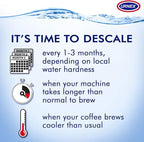 Urnex Dezcal Home Activated Descaler For Home Coffee & Espresso Equipt 2 boxes, each containing 4 (1 oz Packets)