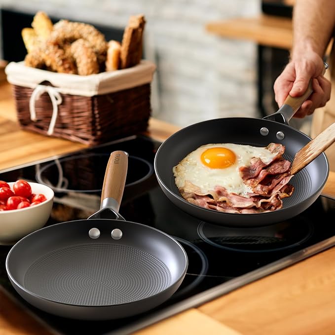 imarku Non Stick Frying Pans - 8&10&12 Inch Frying Pan Nonstick Professional Cast Iron Skillet Dishwasher Safe Nonstick Frying Pan Set, Detachable Handle, Christmas Gifts