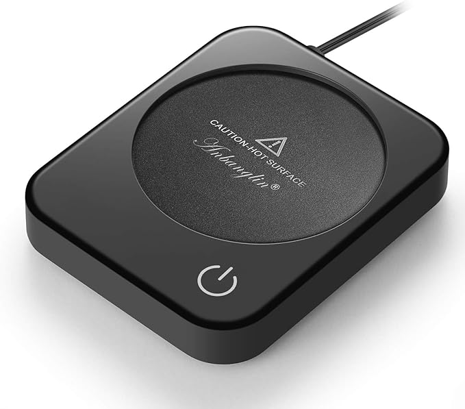 Coffee Mug Warmer, Smart Cup Warmer for Desk, 3 Temperature Control & Auto Shut Off, Electric Cup Warmer for Heating Milk,Tea,Beverage,Candle (Black-No Mug)