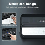 Vacuum Sealer for Food, 90Kpa 7-IN-1 Food Vacuum Sealer Machine Dry/Moist/Gentle Mode, Automatic Food Sealer with Build-in Cutter and Storage, 15pcs Pre-cut Bags, Bag Roll, Vaccum Hose