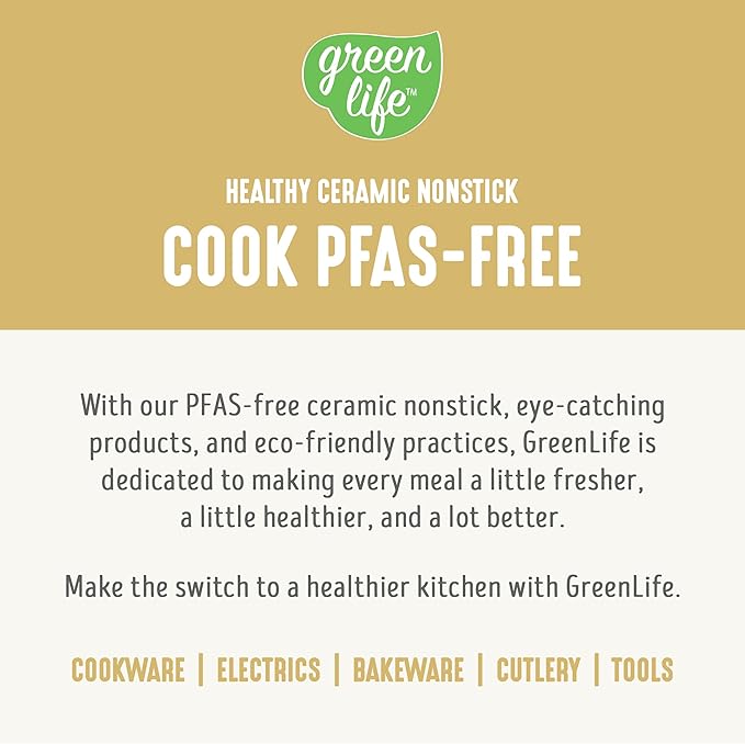 GreenLife Digital Rice Cooker, 2-Cups Uncooked/4-Cups Cooked, Removable Nonstick Ceramic PFAS-Free Pot, One-Touch Presets, Oats, Quinoa, Brown Rice, Auto Keep Warm, Fuzzy Logic Tech, 1.5 QT, Butter Yellow