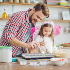 HomeMall 4 x 2 inch Round Cake Pan Set of 4, Aluminum Baking Pans for Mini Cakes, Heavy Duty Non-Stick, Evenly Baking Tools for Home Kitchen, Birthday Wedding Anniversary