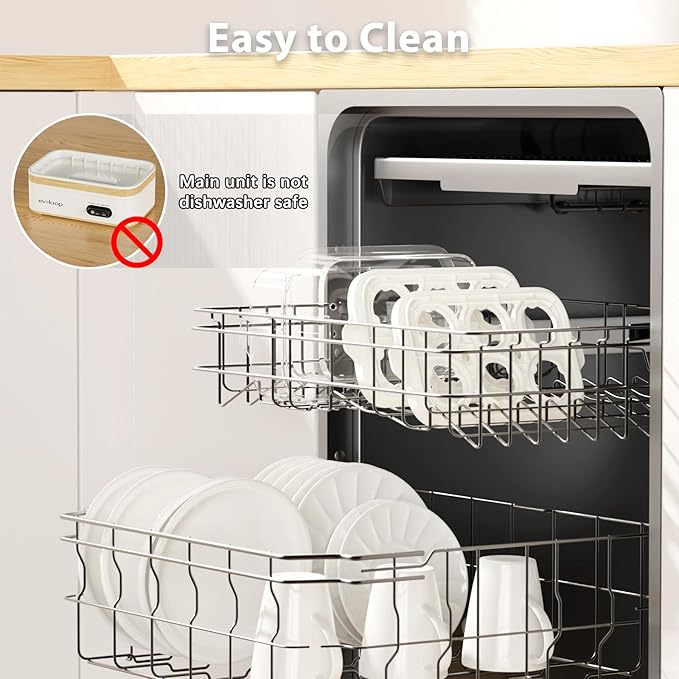 Evoloop Rapid Egg Cooker Electric 12 Eggs Capacity, Soft, Medium, Hard Boiled, Poached, Omelet Maker Egg Poacher & Vegetable Steamer, BPA Free Tray（white）