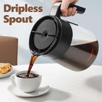 12 Cup Coffee Pot Replacement Compatible with Ninja Coffee Maker CFP101 CFP201 CFP301 CFN601 CFP307 CFN602 CM400 CM401 CF090, Glass Carafe for Ninja with Brew-Through Lid, BPA Free, Dishwasher Safe