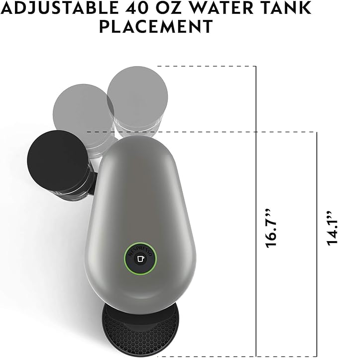 Breville Nespresso VertuoPlus Coffee and Espresso Machine by Breville,Grey