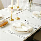 Hammered Silverware Set, 30-Piece Flatware Cutlery Set Service for 6, Modern Heavy Duty Design, 18/10 Stainless Steel Utensils, Dishwasher Safe