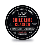 LAVA Premium Chile Lime Clásico Cocktail Rimmer 5oz, All Natural Bloody Mary Rimmer, Michelada Rimmer, Margarita Rimmer Salt, No Silicon Dioxide, with Screw-On Lid
