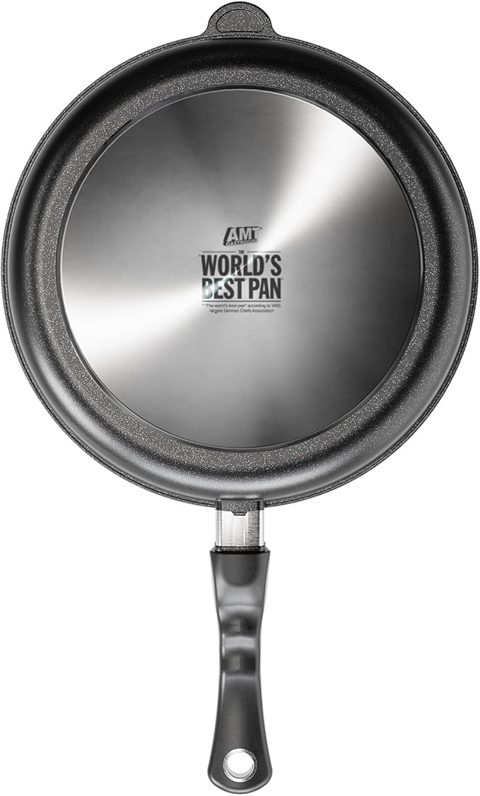 AMT Gastroguss The World´S [...] Frying pan Non-Induction, Diameter 32 cm, Height 5 cm, cast Aluminium (Aluminium), Lotan® Non-Stick Coating for Fat-Free-Frying, AMZN-532-US
