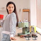 Maxdot 4 Packs Reusable Coffee Filters for Mr. Coffee 4-5 Cup Replacement Nylon Mesh with Handle 2.8 x 3.1 x 2 Reusable Filter Basket Fits Most Coffeemakers and Brewers Universal